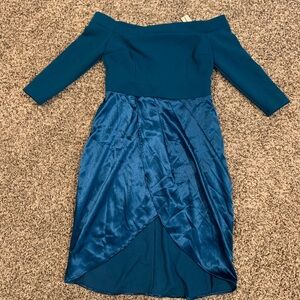 NWT New York & Company off the shoulder fun flirty midi size Medium